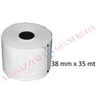 ROTOLO CARTA TERMICA PER REGISTRATORI DI CASSA 38X35